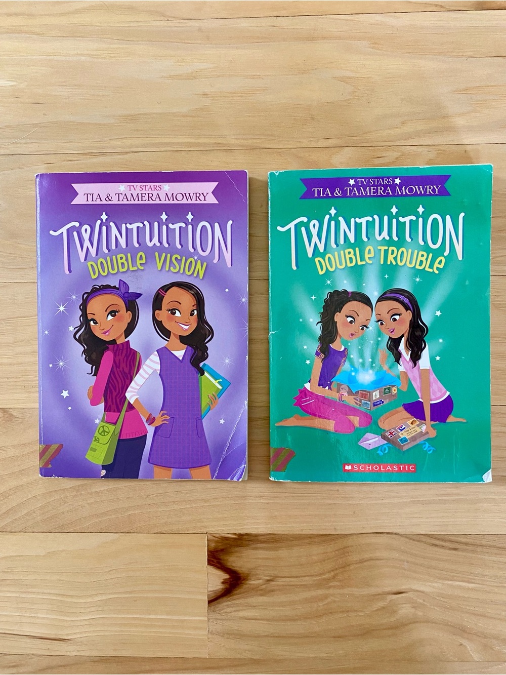 Twintuition Books Double Vision & Double Trouble Books Used Lot of 2